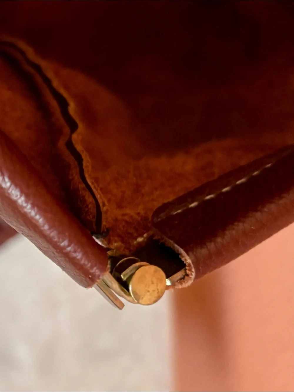Handmade Brown Leather Tote Bag